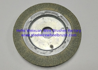 China 7 Inch Polyflex Encapsulated Crimped Wire Wheel Brush for Weld Cleaning supplier
